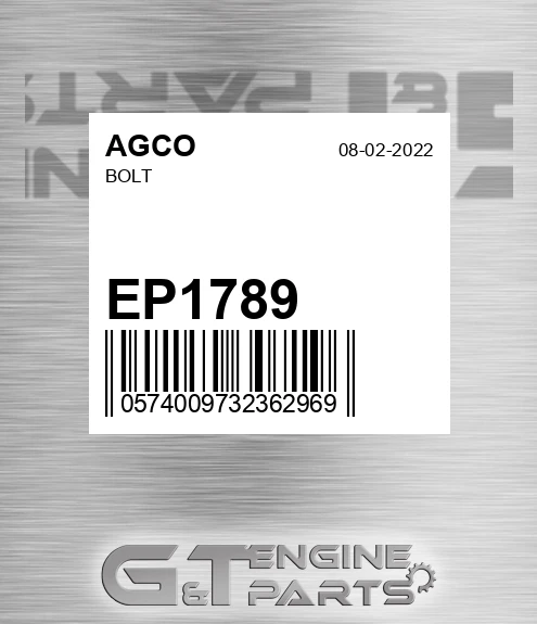 EP1789 AGCO Bolt