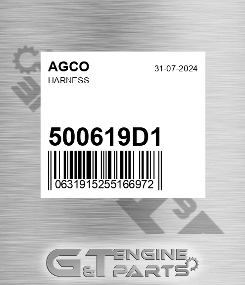 500619D1 AGCO Harness