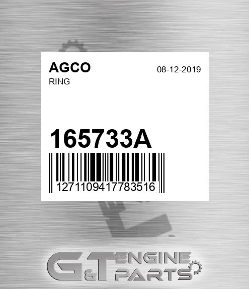 165733A Ring for AGCO