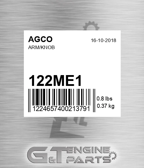 122ME1 Arm/knob for AGCO