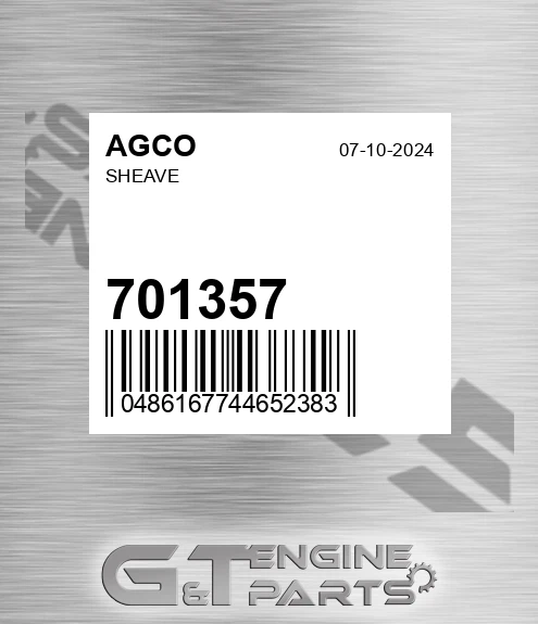 701357 AGCO Sheave