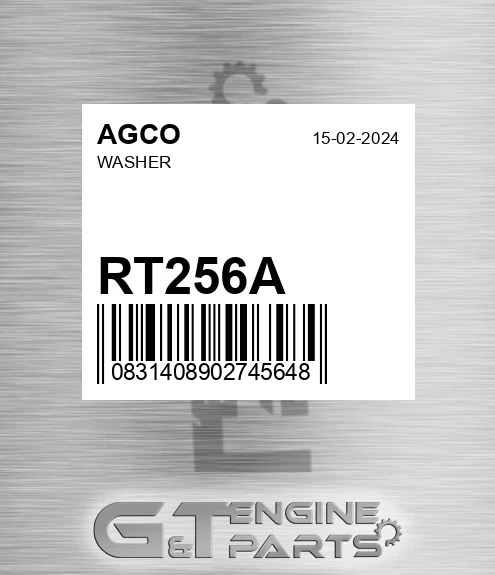 RT256A AGCO Washer
