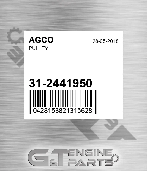 31-2441950 Pulley for AGCO