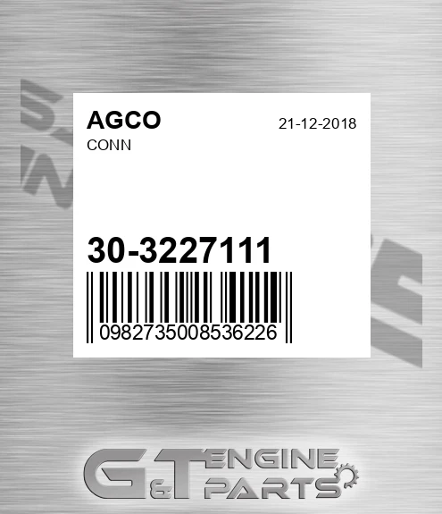 30-3227111 Conn for AGCO