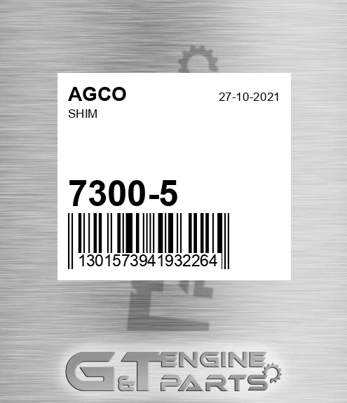 7300-5 Shim for AGCO
