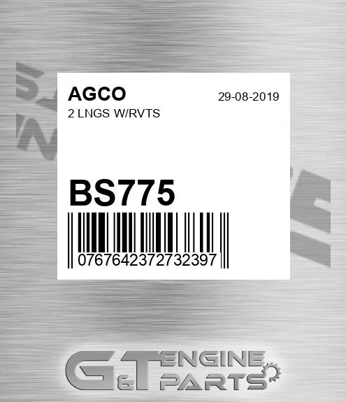 BS775 AGCO 2 Lngs W/rvts