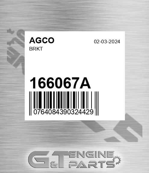 166067A Brkt for AGCO
