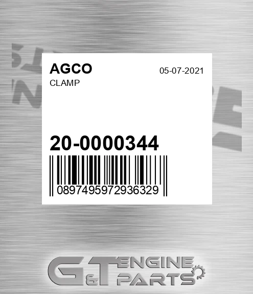 20-0000344 Clamp for AGCO
