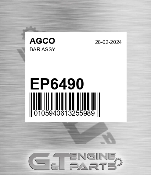 EP6490 AGCO Bar Assy