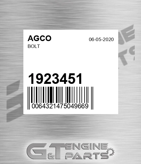 1923451 Bolt for AGCO