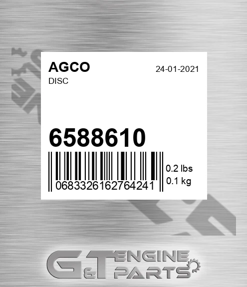 6588610 Disc for AGCO