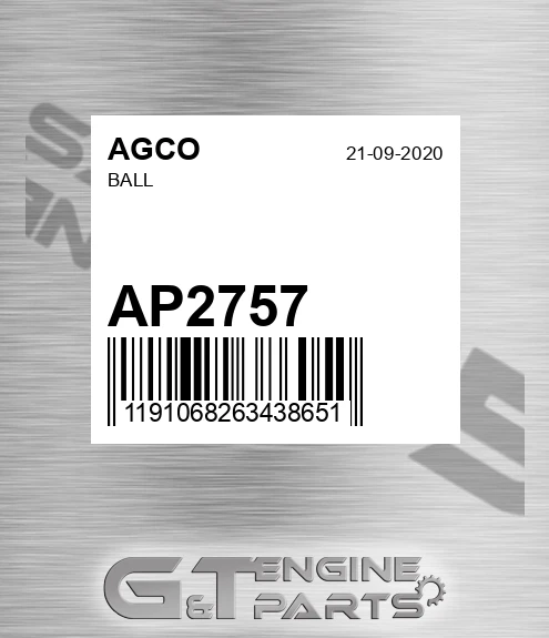 AP2757 AGCO Ball