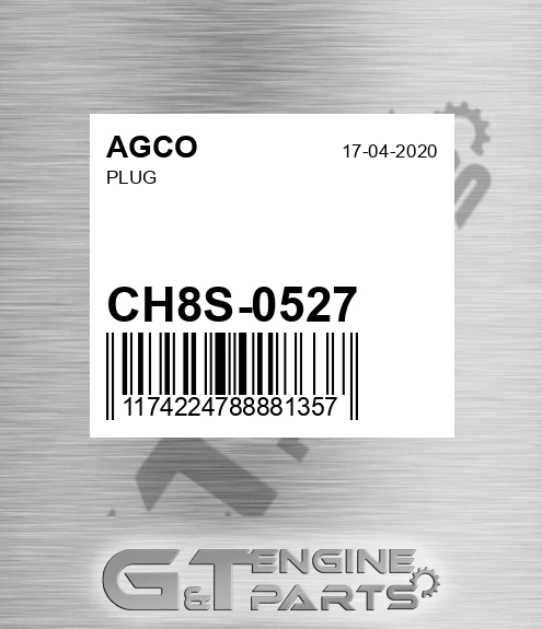 CH8S-0527 Plug for AGCO