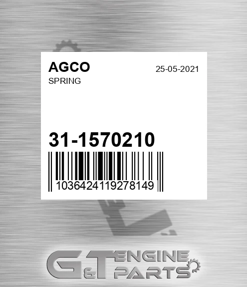 31-1570210 Spring for AGCO