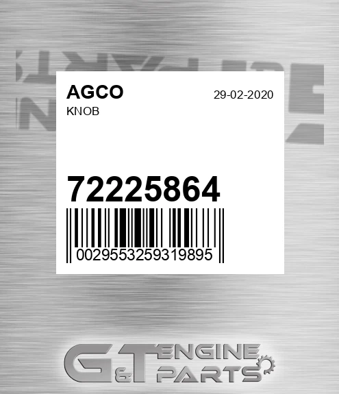 72225864 Knob for AGCO