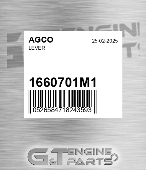 1660701M1 Lever for AGCO