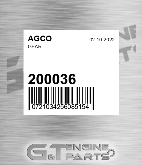 200036 Gear