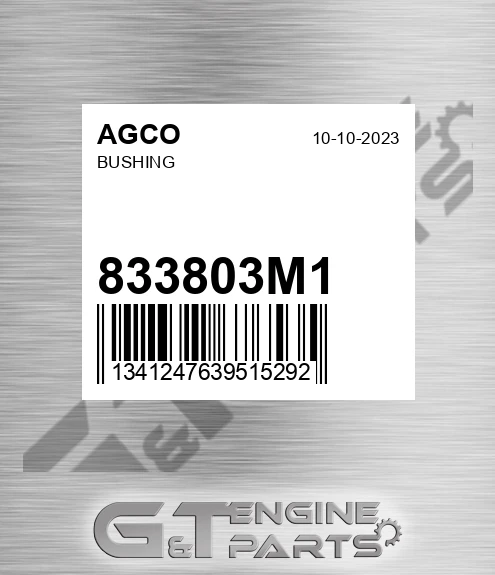 833803M1 Bushing for AGCO