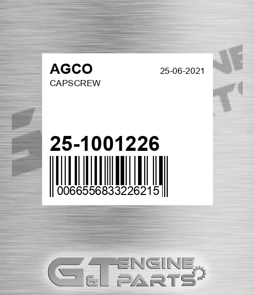 25-1001226 Capscrew for AGCO