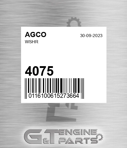 4075 AGCO Wshr