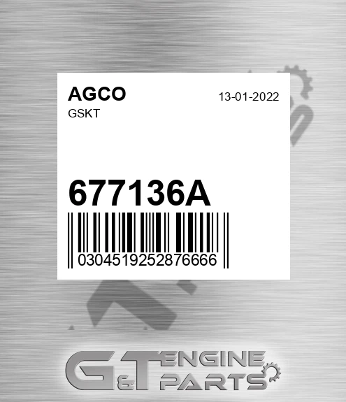 677136A AGCO Gskt