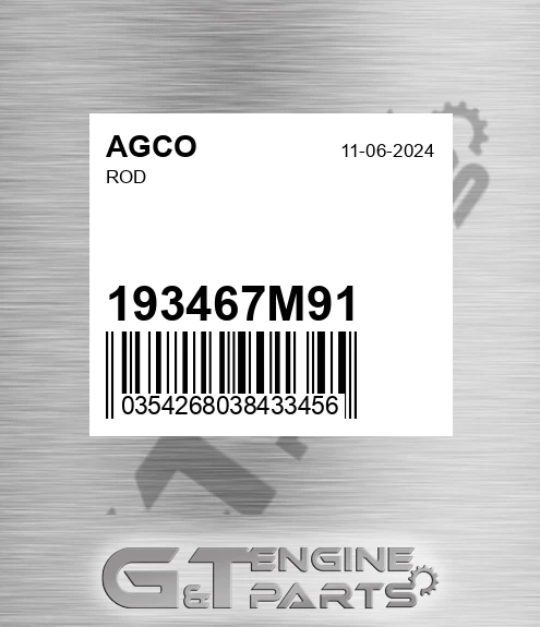 193467M91 Rod for AGCO