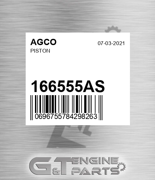 166555AS Piston for AGCO