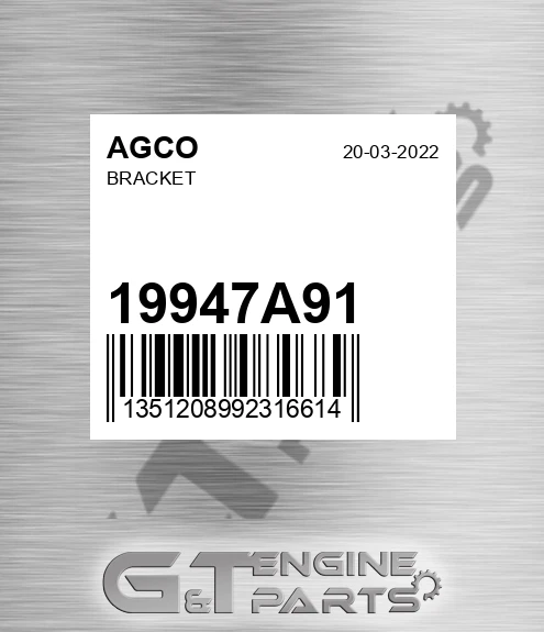 19947A91 Bracket for AGCO