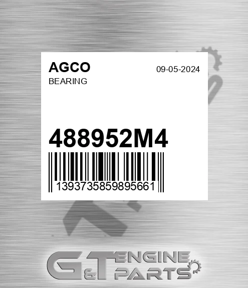 488952M4 Bearing for AGCO
