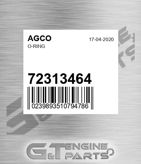 72313464 AGCO O-ring