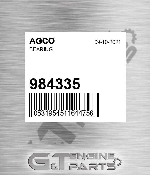 984335 Bearing for AGCO