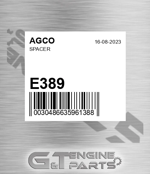 E389 AGCO Spacer