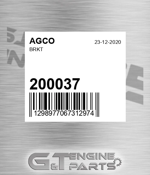 200037 Brkt for AGCO