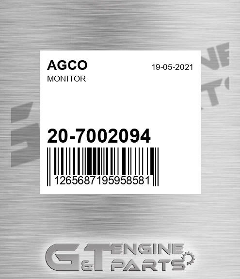 20-7002094 Monitor for AGCO