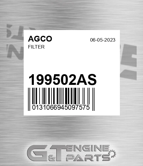 199502AS Filter for AGCO