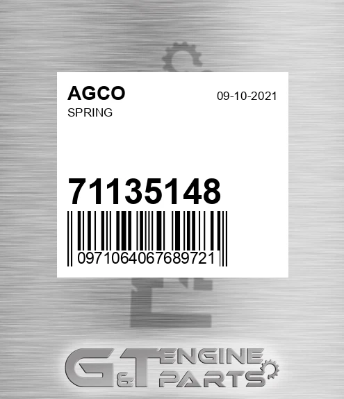 71135148 AGCO Spring