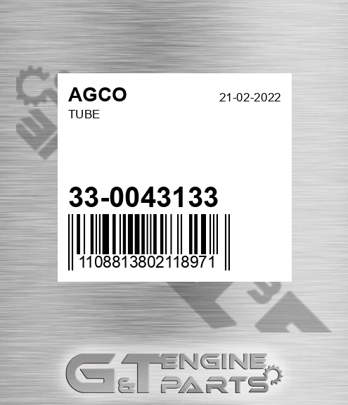 33-0043133 Tube for AGCO