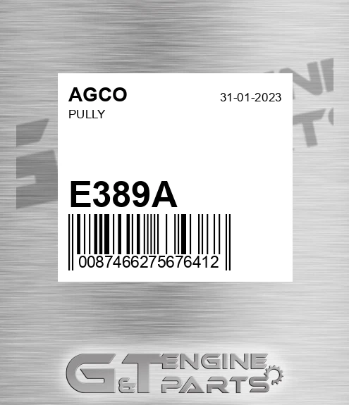 E389A AGCO Pully