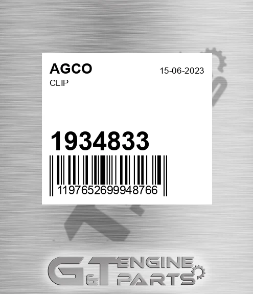 1934833 Clip for AGCO