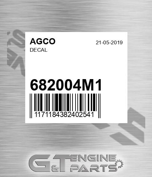 682004M1 AGCO Decal