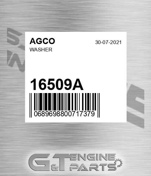 16509A Washer for AGCO
