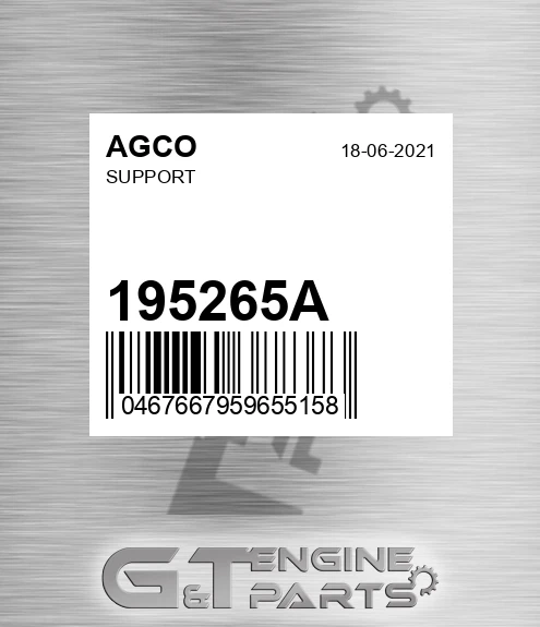 195265A Support for AGCO