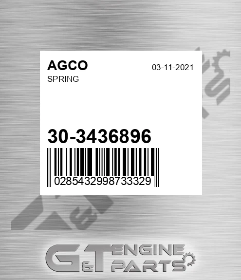 30-3436896 Spring for AGCO