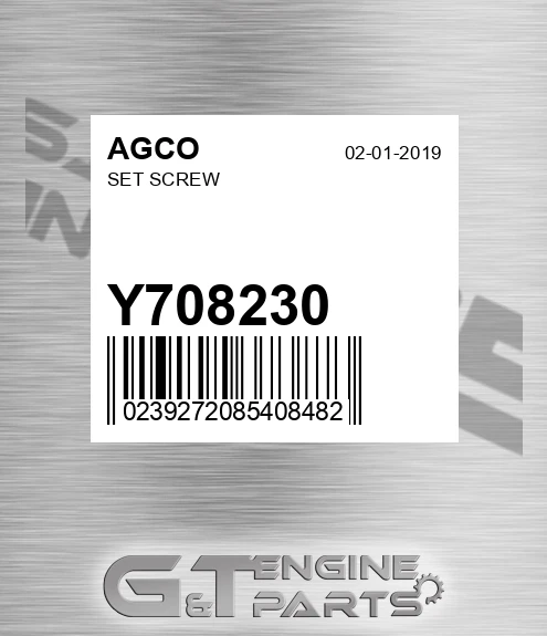 Y708230 Set Screw for AGCO