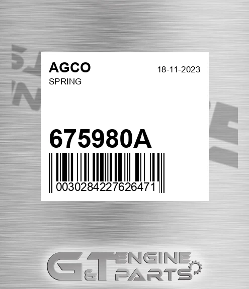 675980A Spring for AGCO