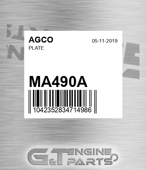 MA490A Plate