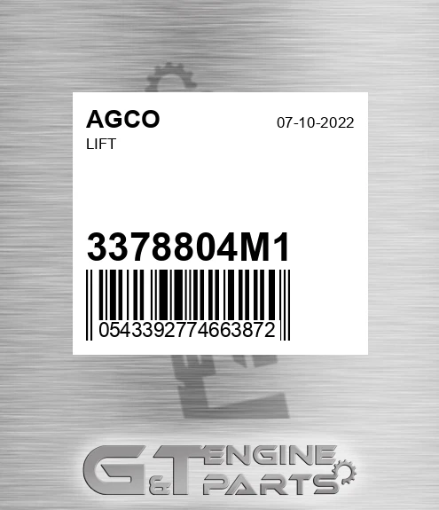 3378804M1 Lift for AGCO