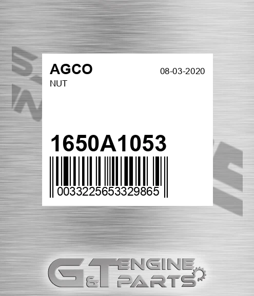 1650A1053 Nut for AGCO