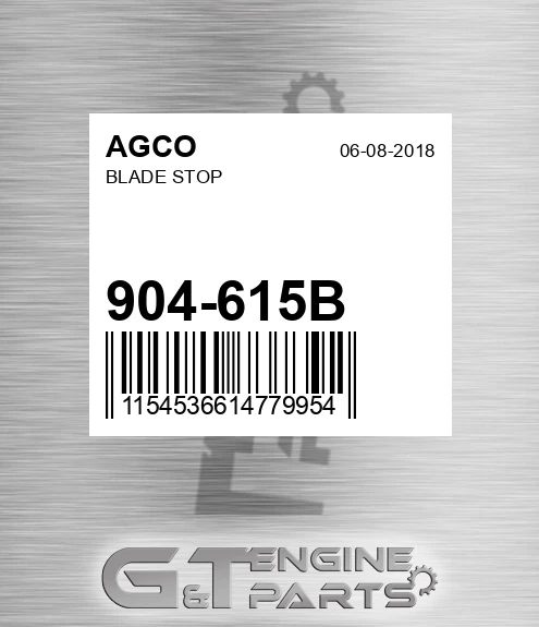 904-615B Blade Stop for AGCO