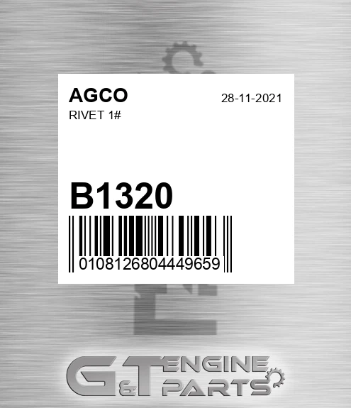 B1320 Rivet 1#